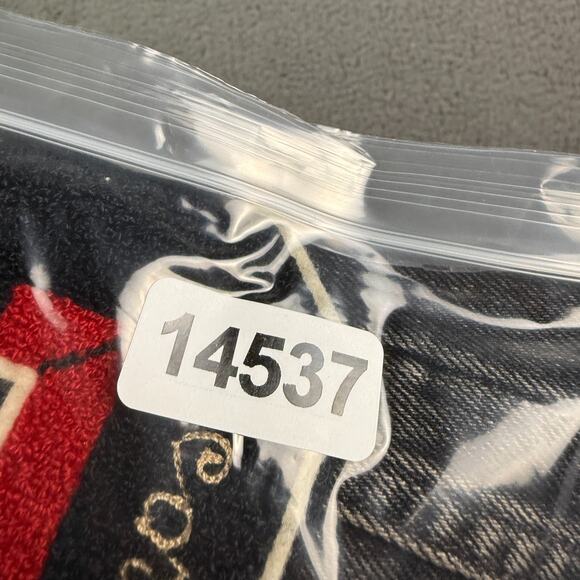 Polo Ralph Lauren RL Varsity Football Bulldog Denim Jean Jacket Mens M Black - Picture 10 of 10